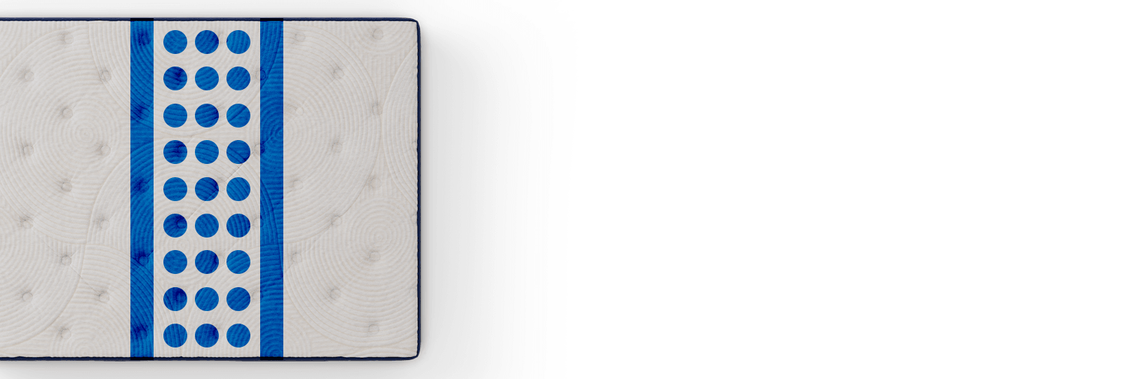 Neyland mattress with targeted support illustration flipped