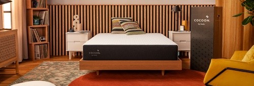 a cocoon hybrid mattress in a bedroom