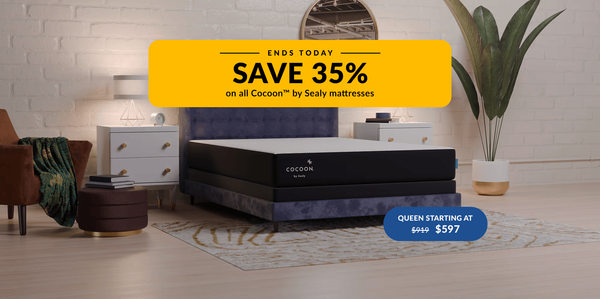 Save 35% Ends Today on Cocoon Chill Mattress